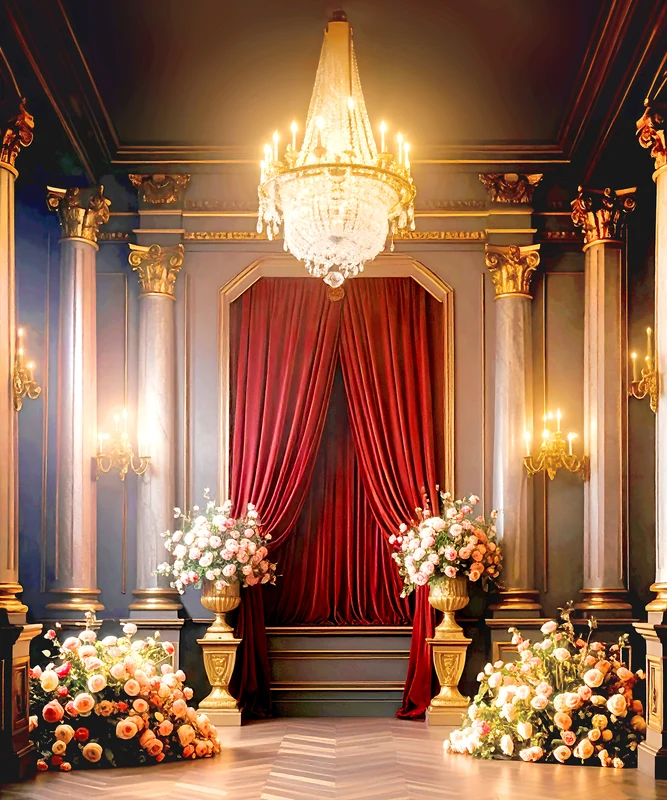 Regal Elegance Ganpati Backdrop