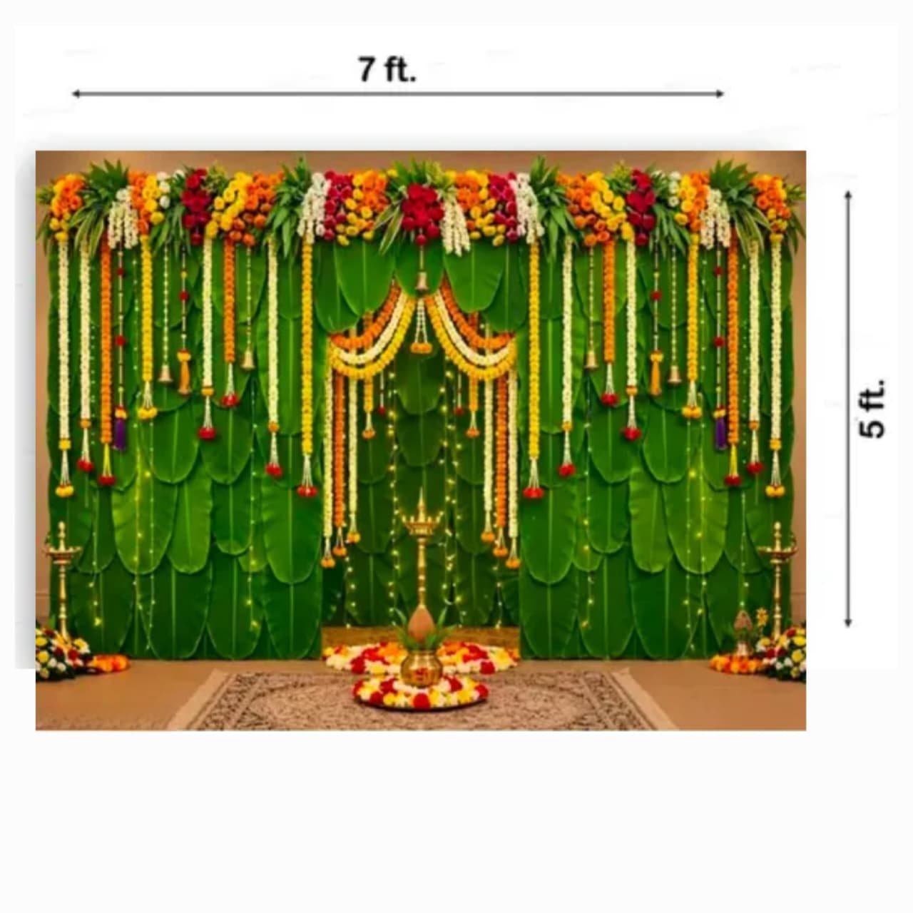 Banana Patra Decoration Backdrop | Traditional Indian All Festival Decor