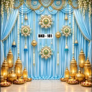 Navratri Festive Celebration Design  Backdrop