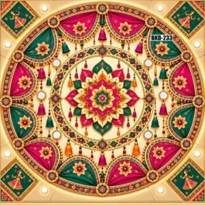 Navratri Festive Celebration Design  Backdrop