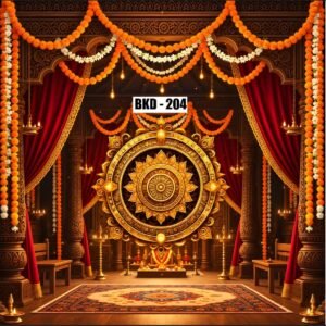 Navratri Festive Celebration Design Backdrop
