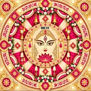 Navratri Festive Celebration Design  Backdrop