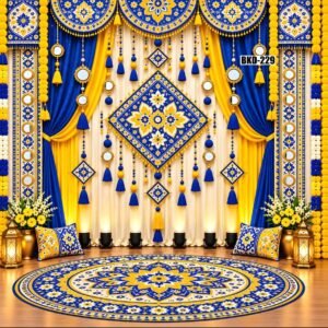 Navratri Festive Celebration Design Backdrop