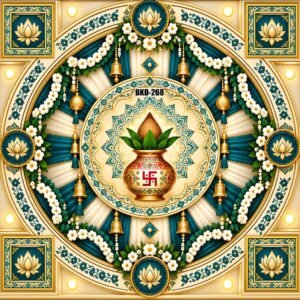 Navratri Festive Celebration Design Backdrop