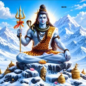 Divine Lord Shiva on Kailash Parvat HD Wall Poster / Art Print