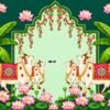 Printed Fabric Backdrop for Birthday Party, Wedding Stage Decoration, Anniversary Celebration, Festival Events, Engagement, Mehndi, Haldi, Cultural Functions & Home Outdoor Décor Cloth Banner for Wall Decoration, Cake Photography Background & Event Decoration