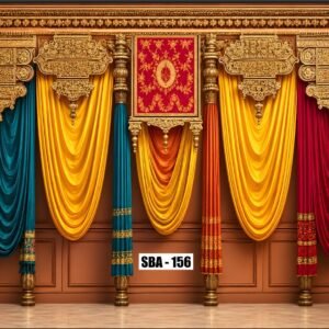 Printed Fabric Backdrop for Birthday Party, Wedding Stage Decoration, Anniversary Celebration, Festival Events, Engagement, Mehndi, Haldi, Cultural Functions & Home Outdoor Décor Cloth Banner for Wall Decoration, Cake Photography Background & Event Decoration
